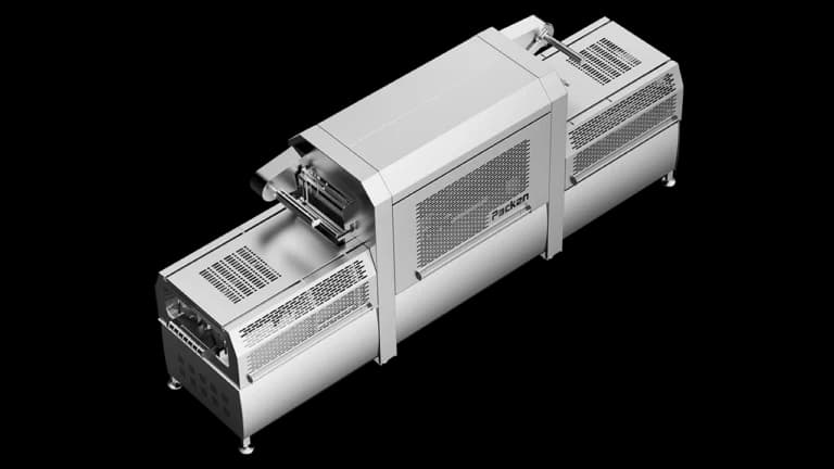 High speed tray sealer packaging machine image